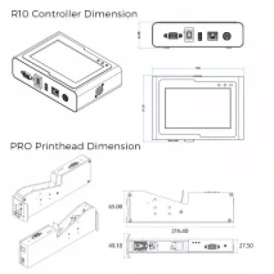 Термоструйный принтер RYNAN R10 MAX